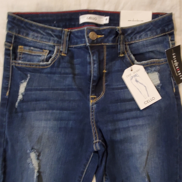 Cello distressed denim jeans - size 9 - Picture 3 of 8